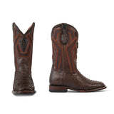 Bota Urbana en Piel Exótica de Pitón Café Plunge Urus