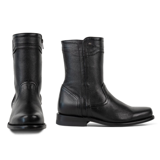 Bota Urbana Enzo en Piel de Venado Negro