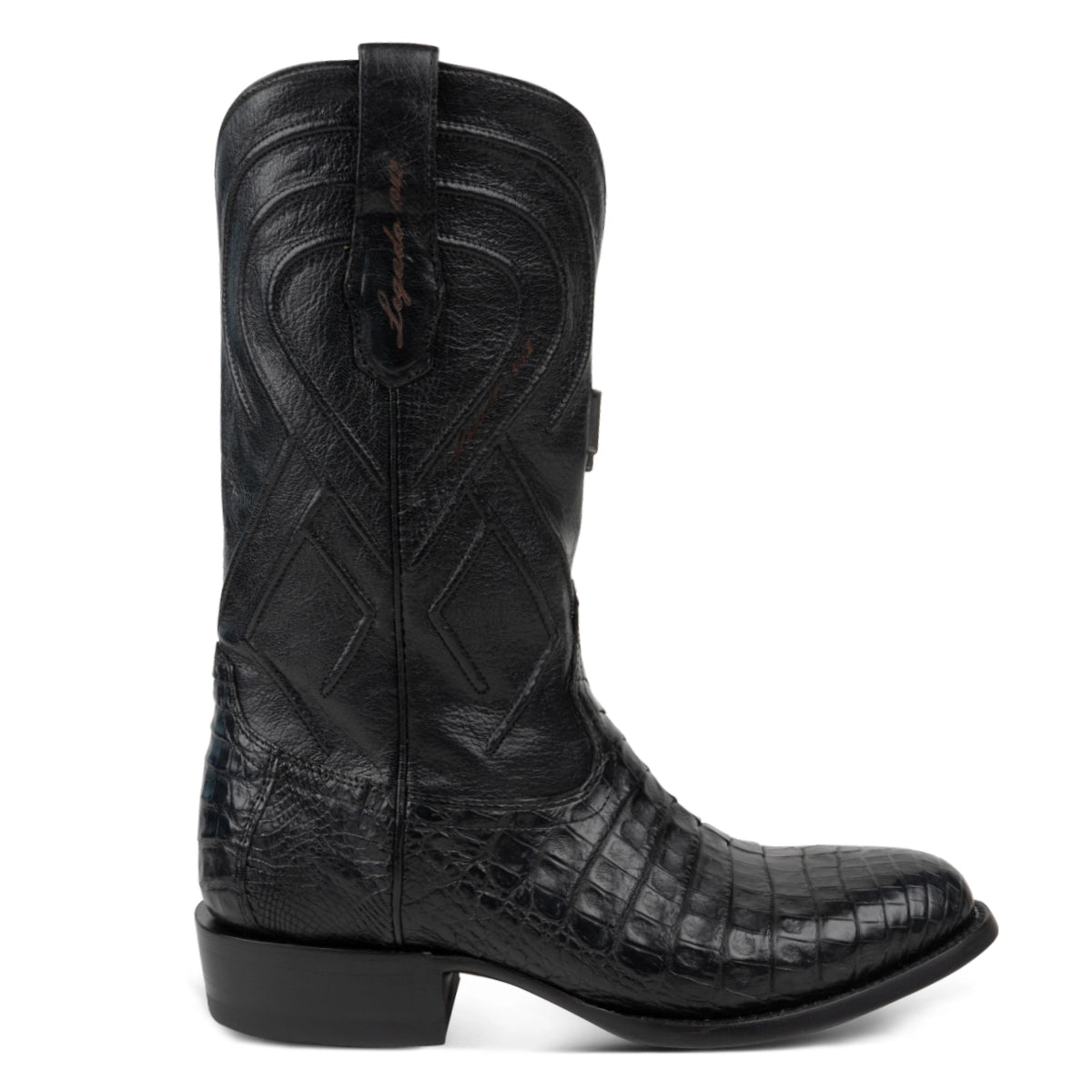 Bota Exótica de Caimán Negro Ontario