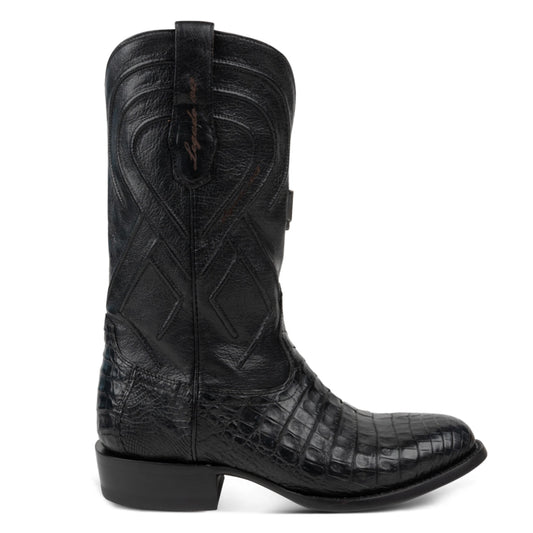 Bota Exótica de Caimán Negro Ontario